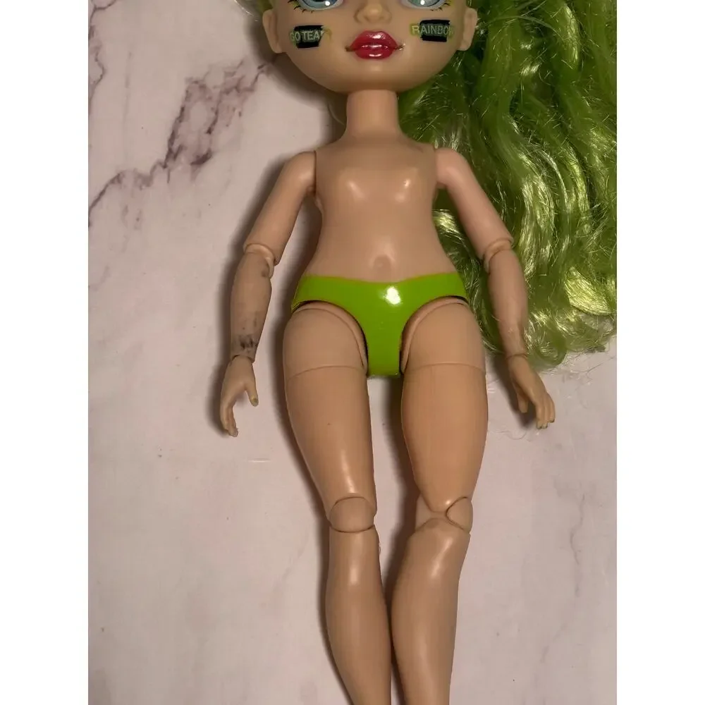Rainbow High Cheer Jade Hunter Articulated Doll Green Cheerleader MGA